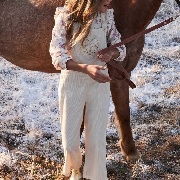 NWT Mini Boden Frill Strap Cord Overalls - Picture 6 of 9